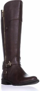 Botas de montar por encima de la rodilla Harson de cuero sintético para mujer talla 7,5 M - Imagen 1 de 7