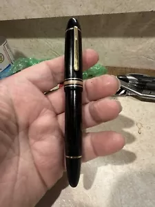 Vintage Montblanc 149 FP’s Cap-tube, anelli oro-ottime condizioni punta 14k - Foto 1 di 7