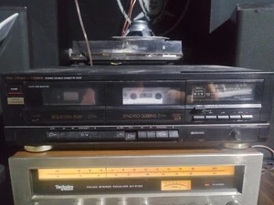 Tested & Working 1980's Fisher CR-W911A Dual Cassette Deck Sequential Play - Picture 1 of 8