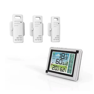 Thermometer Indoor Outdoor Digital LCD Hygrometer Temperature Humidity Meter New - Picture 1 of 14