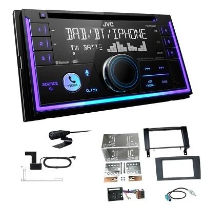 JVC 2-DIN MP3 Autoradio Bluetooth DAB+ für Mercedes Benz SLK 2004-2011 - Bild 1 von 4