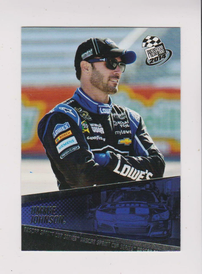 2014 Press Pass Stealth #16 Jimmie Johnson card, NASCAR HOF - Image 1 of 1
