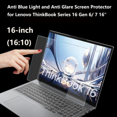 2XAnti Glare Screen Protector for Lenovo ThinkBook 16 Gen 6/7 16" Laptop 16:10 - Image 1 of 4