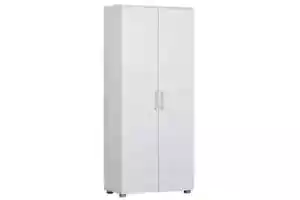 Montreal Pantry Storage Cupboard Multipurpose 2 Door Tall White - Picture 1 of 4