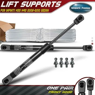 2 piezas soportes de elevación del capó delantero amortiguadores puntales para Infiniti M35 2006-2010 M45 07-10 Foto 1 de 4