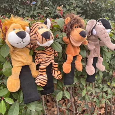 Golf Club Head Covers Animals Cartoon Lion Head Protection Golf Club HeadCovers - Image 1 of 4