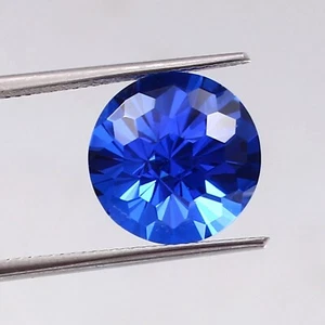 9.41 Ct Flawless Natural Ceylon Blue Spinel Round Cut Certified Loose Gemstone - Picture 1 of 4