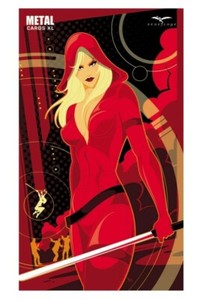 Zenescope XL Metal Card 2.7 x 4.7 inches April 21 Red Riding Hood art Mike Mahle