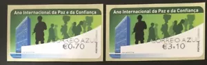 Portugal 2021 - ATM / Año Internacional Paz y Confianza, Correio Azul - Verde - Imagen 1 de 1