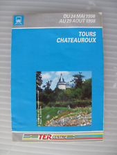 TER Centre - Tours, Chateauroux - Mai-Août 1998 - timetable