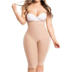 FAJAS HIGH WAIST COMPRESSION SHORTS BUTT LIFTER CAPRI SHAPEWEAR TUMMY CONTROL - Picture 1 of 8