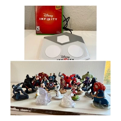 Disney Infinity 2.0 3.0 Lote 21 Figuras Base Xbox 1 Mickey Vader Black Spiderman - Imagem 1 de 4