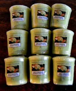 Yankee Candle, VOTIVS, Lime & Coriander, Konvolut 9 Stück, Selten - Picture 1 of 1