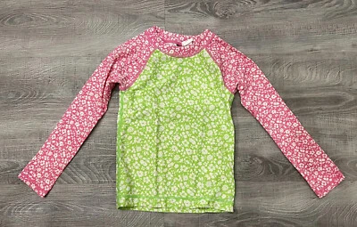 Polo Ralph Lauren Niña Antierupciones Talla 5 Rosa Verde Floral Manga Larga Foto 1 de 4