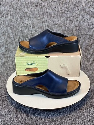 Sandalia Naot Rome 67820 Mujer 43/12 Slide Polar Azul Mar Foto 1 de 4