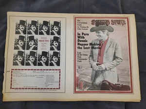 Rolling Stone Magazine April 1970 John Lennon Dennis Hopper Peter Max Blues FLAT - Picture 1 of 10
