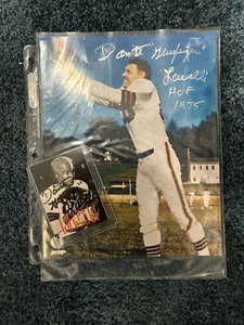 Dante Lavelli Signed 1991 Pro Football HOF Cleveland Browns Autograph Lot of 2 - Picture 1 of 2