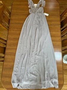 Show Me Your Mumu Best Day Ever Weddings Juni Maxikleid, taubengrau, XS, NEU - Bild 1 von 9