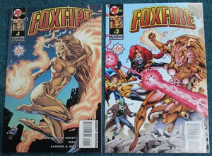 "FOXFIRE" LOT - 2 ISSUES #1 & #2 - 1996 - HIGH GRADE MODERN AGE MALIBU COMICS - Picture 1 of 5
