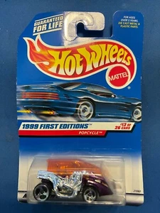 Mattel Hot Wheels 1999 First Editions Popcycle  #913  New On Card(D31)  - Picture 1 of 11
