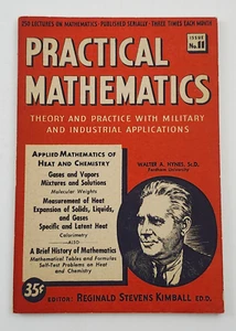 Practical Mathematics Soft Cover Book Mathematics of Heat + Chem Issue 11 1943 - Foto 1 di 6
