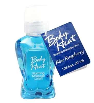 Body Heat Warming Massage Lotion Blue Raspberry 1 X 37ml Waterbased Edible Bulk - image 1 of 4