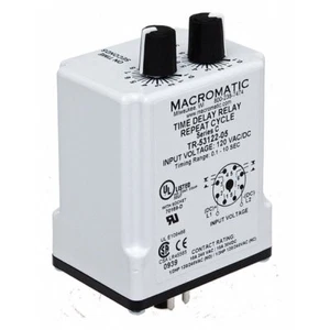 Relé de retardo de tiempo macromático, 12 VDC, 10A, DPDT, 9 seg. TR-55126-14 B1 - Imagen 1 de 8