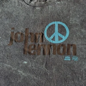 Vintage John Lennon T Shirt Single Stitch 1991 Beatles Back Stage Pass 2XL Tall - Picture 1 of 14