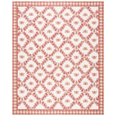 SAFAVIEH Chelsea HK55C Hand-hooked Ivory / Rose Rug - Image 1 of 4