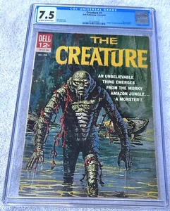 1963 The Creature primera impresión Dell Comic #1 clasificación CGC 7,5, certificado #3715244005 - Imagen 1 de 5