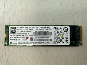 SK hynix PC711 NVMe 512GB M.2 2280 PCIe Gen3 x 4 HFS512GDE9X080N FA D P/N 0WP18Y - Picture 1 of 5