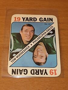 EAGLES TOM WOODESHICK 1971 TOPPS GAME #41 (A)