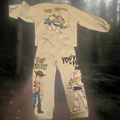 Disney Pixar Toy Story Pajama Set Boys Size 6 Buzz Woody Aliens You’ve Got a... - Image 1 of 4