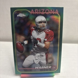2024 Topps Chrome Kurt Warner Teal Refractor /250 Arizona Cardinals #1 - Picture 1 of 3