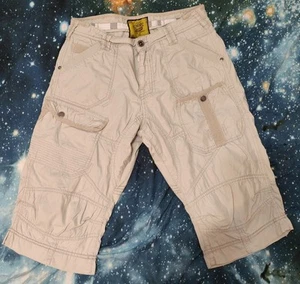 NEXT Mens W32" Stone Custom Design Button Fly Cargo Shorts - Picture 1 of 8