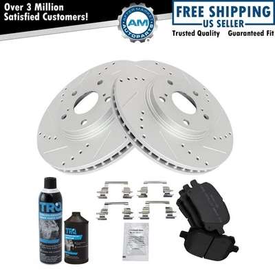 Pastilha de freio dianteira semi metálica e kit de rotor de desempenho para Lexus RX300 - Imagem 1 de 4