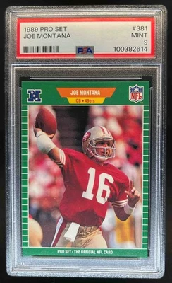 Pro Set Joe Montana #381 49ers 1989 PSA 9 Foto 1 de 2