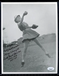 Margaret “Marge” Wenzel SIGNED 8x10 PHOTO AUTO AUTOGRAPH AAGPBL RARE JSA COA - Picture 1 of 2