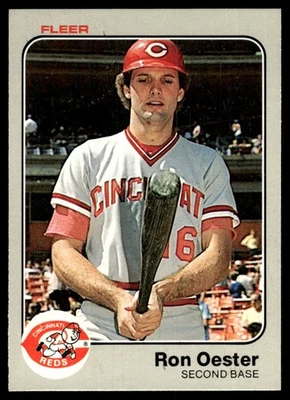 1983 Fleer VTG MLB Baseball NM+ Ron Oester Cincinnati Reds #598 - Image 1 of 2