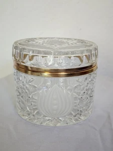 Vintage Anna Hutte Bleikristall 24% Pbo Lead Crystal Trinket Jar Germany - Picture 1 of 17