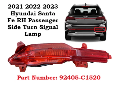 92406-S1520R 2021-2023 Hyundai Santa Fe RH Passenger Side Tail Signal light Lamp - Image 1 of 4