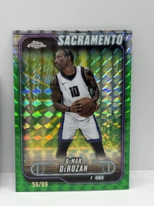 2024-25 Topps Chrome #55 DeMar DeRozan Green Geometric Refractor #/99 - Bild 1 von 2