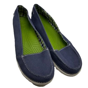 Crocs Melbourne II Short Vamp Womens Shoes Size 9 Navy Slip On Loafers. Read - Picture 1 of 8