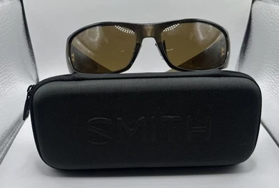 Authentic Smith Shelter TLT Optics Moss Green Sunglasses Frames W/Original Case. - Image 1 of 4