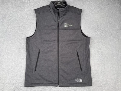 The North Face WindWall Vest Mens Large Gray Softshell Full Zip Apex Golf - Image 1 of 4