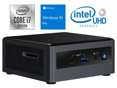 Intel NUC10i7FNH, i7-10710U, 32GB RAM, 2TB SSD, Windows 10 Pro - Image 1 of 4