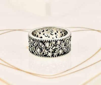 New 100% Genuine Authentic Pandora Luminous Leaf Wreath Ring 190965CZ-58 UK Q - Image 1 of 4