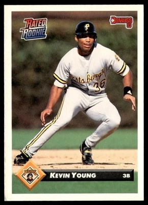 1993 Donruss Kevin Young Pittsburgh Pirates #452 - Image 1 of 2