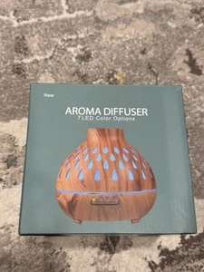 500ml Aroma Diffuser for Essential Oils Humidifier For Room 7 Color-Changing LED - Picture 1 of 6