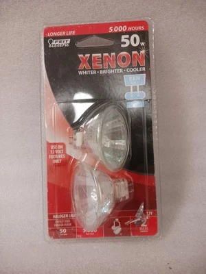 Feit Electric EXN/FG GU5.3 50 Watt  Xenon Bulbs For 12 volt Fixtures- 2 Pack - Image 1 of 4